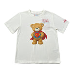 Saint Barth T-Shirt tinta unita con Stampa Bianco per Bambina BEARSUPHE BIANCO SAINT BARTH 