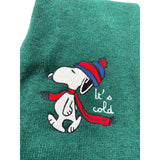 Saint Barth Sciarpa tinta unita con Snoopy Verde per Bambino BERG VERDE SAINT BARTH 
