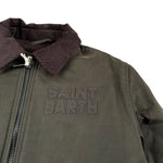 Saint Barth Giubbino tinta unita con Zip Verde per Bambino BIRDIE VERDE SAINT BARTH 