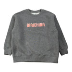 Saint Barth Felpa Girocollo tinta unita con Stampa Grigio per Bambina BRIONYB GRIGIO SAINT BARTH 