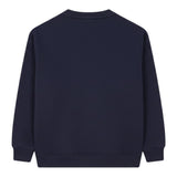 Saint Barth Felpa Chiusa Girocollo tinta unita con Applicazioni Blu per Bambina BRN000201457I BLU SAINT BARTH 