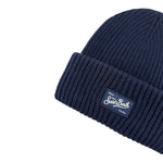 Saint Barth Cappello tinta unita con Ricamo Blu per Bambino BRR0001O BLU SAINT BARTH 
