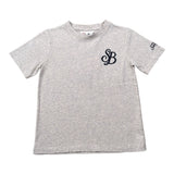Saint Barth T-Shirt Girocollo tinta unita con Stampa Grigio per Bambino CAMERON GRIGIO SAINT BARTH 