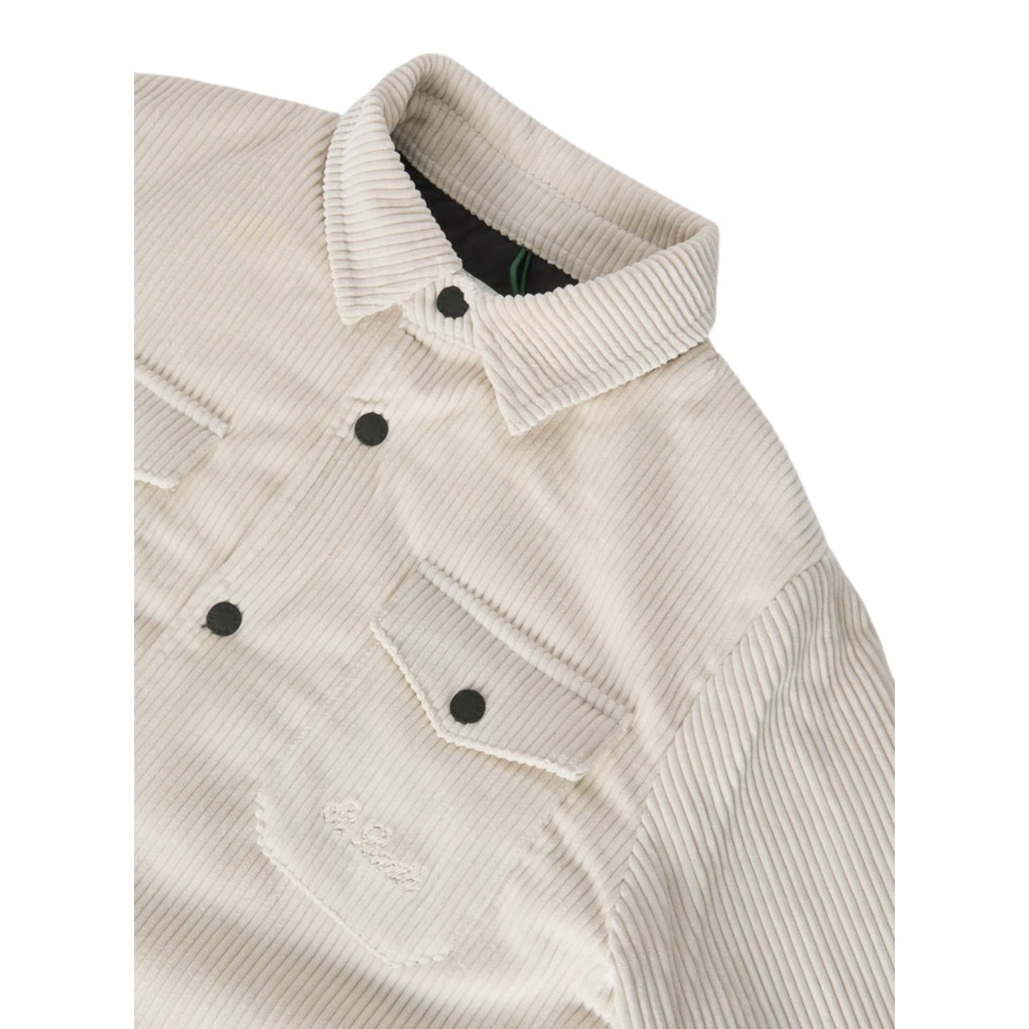 Saint Barth Giubbino Modello Camicia con Bottoni Beige per Bambino CHALET BEIGE SAINT BARTH 