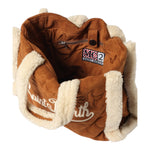 Saint Barth Borsa tinta unita con Logo Cammello per Bambina COL0031 CAMMELLO SAINT BARTH 