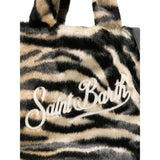 Saint Barth Borsa Fantasia Tigrata Beige per Bambina COL0033 BEIGE SAINT BARTH 