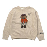 Saint Barth Maglia Girocollo con Stampa Sabbia per Bambino COUNTRY SABBIA SAINT BARTH 
