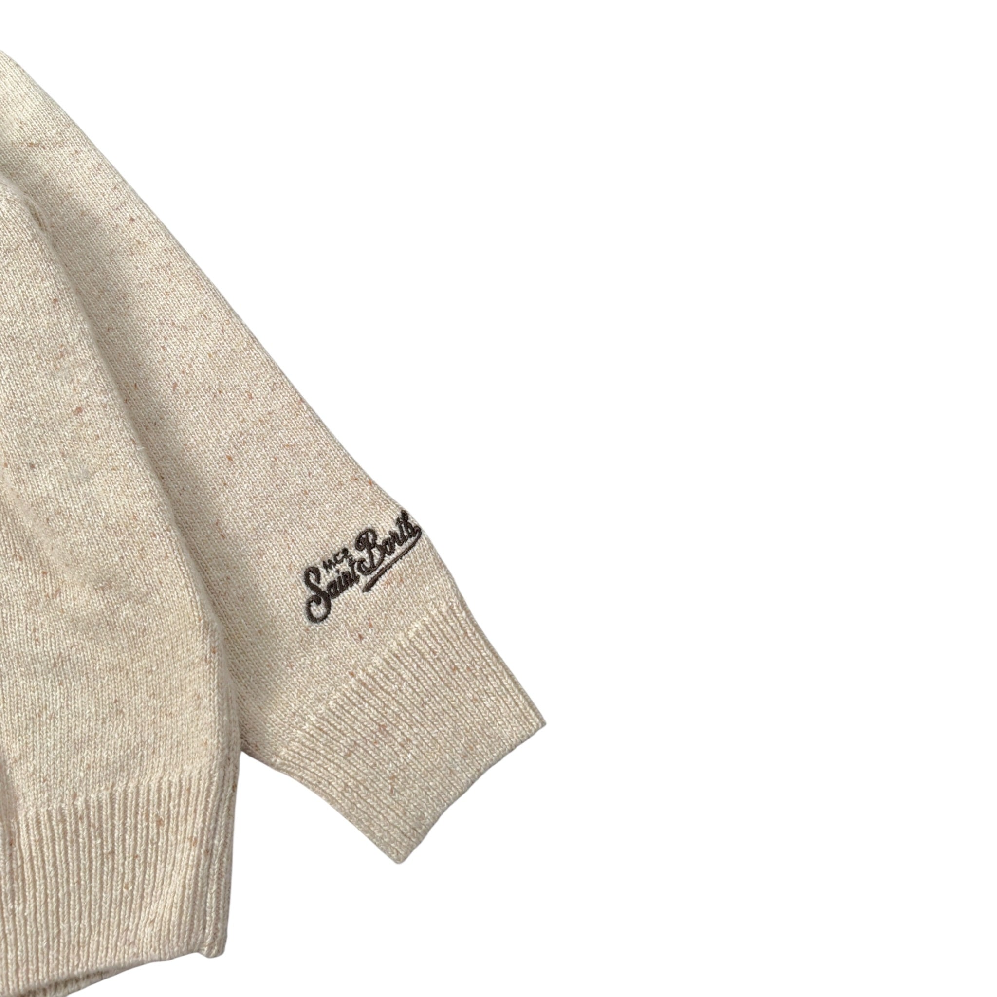 Saint Barth Maglia Girocollo con Stampa Sabbia per Bambino COUNTRY SABBIA SAINT BARTH 