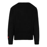 Saint Barth Maglia tinta unita con Stampa Nero per Neonato DOU000100326IN NERO SAINT BARTH 