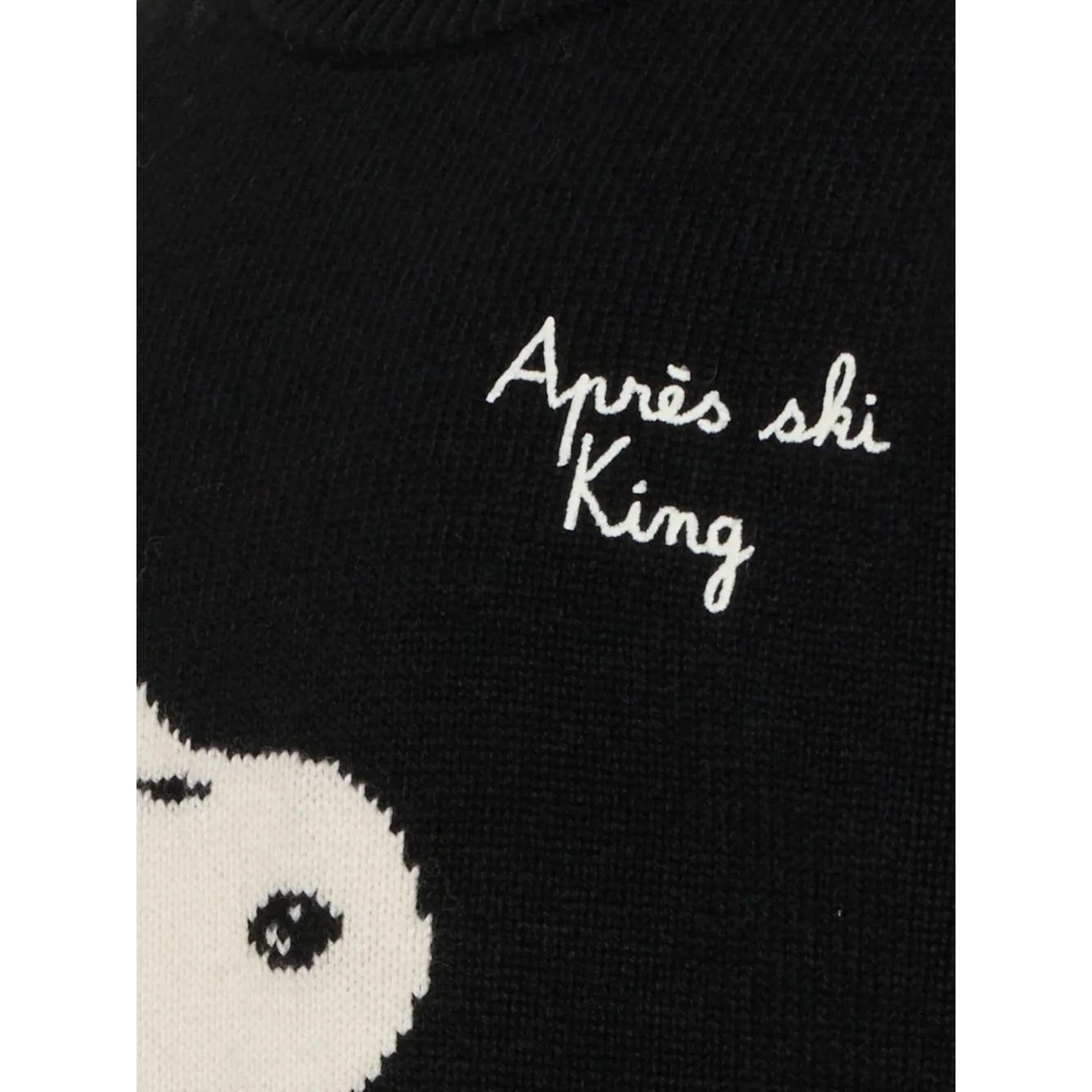 Saint Barth Maglia tinta unita con Stampa Nero per Neonato DOU000100326IN NERO SAINT BARTH 