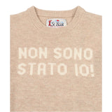 Saint Barth Maglia tinta unita con Stampa Beige per Bambino DOU000101610I BEIGE SAINT BARTH 