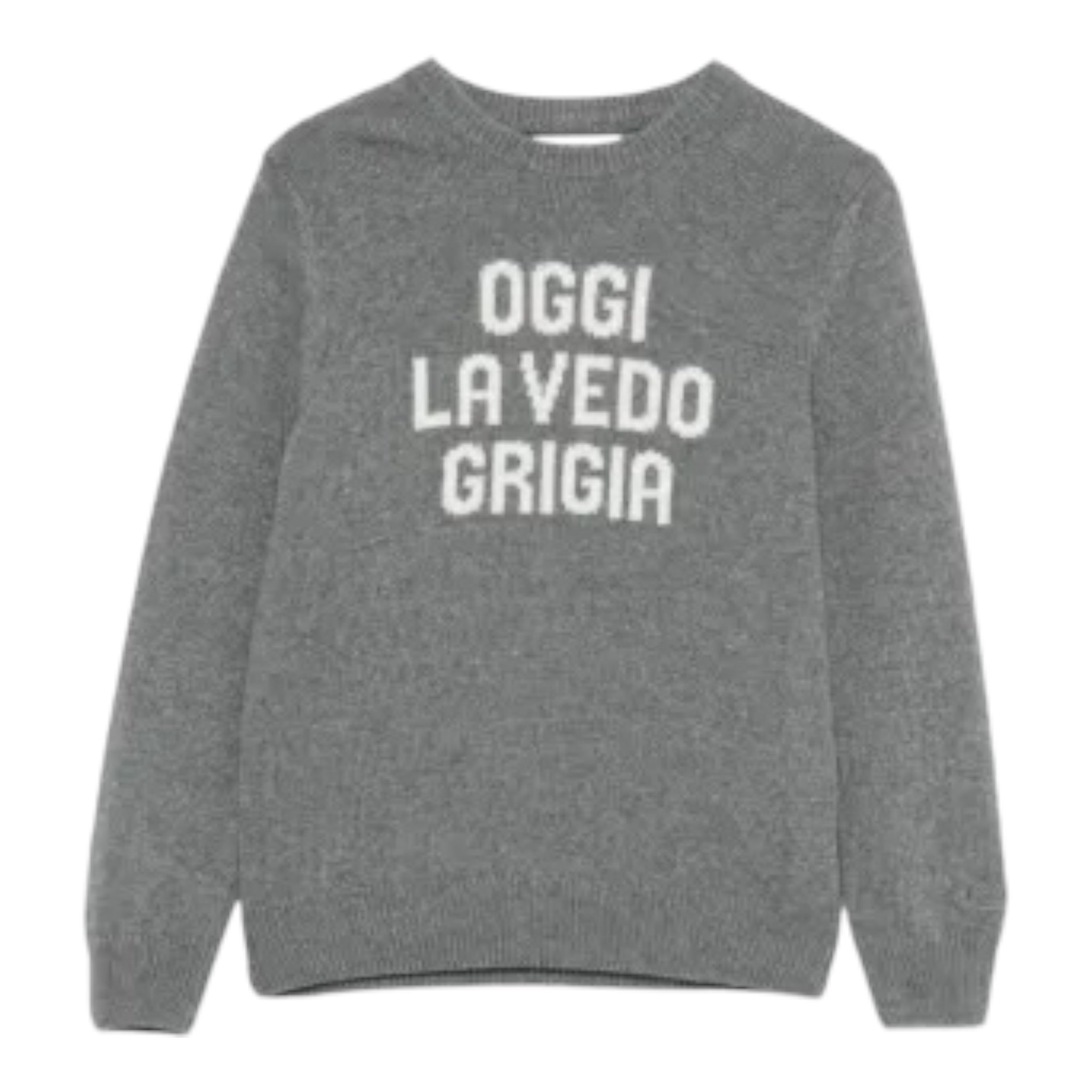 Saint Barth Maglia tinta unita con Stampa Grigio per Bambino DOU000101631 GRIGIO SAINT BARTH 