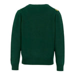 Saint Barth Maglia tinta unita con Stampa Verde per Neonato DOU000301729I VERDE SAINT BARTH 