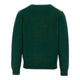 Saint Barth Maglia tinta unita con Stampa Verde per Neonato DOU000301729I VERDE SAINT BARTH 