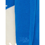 Saint Barth Maglia Girocollo Bicolore con Stampa Blu per Bambino DOU000600084I BLU SAINT BARTH 