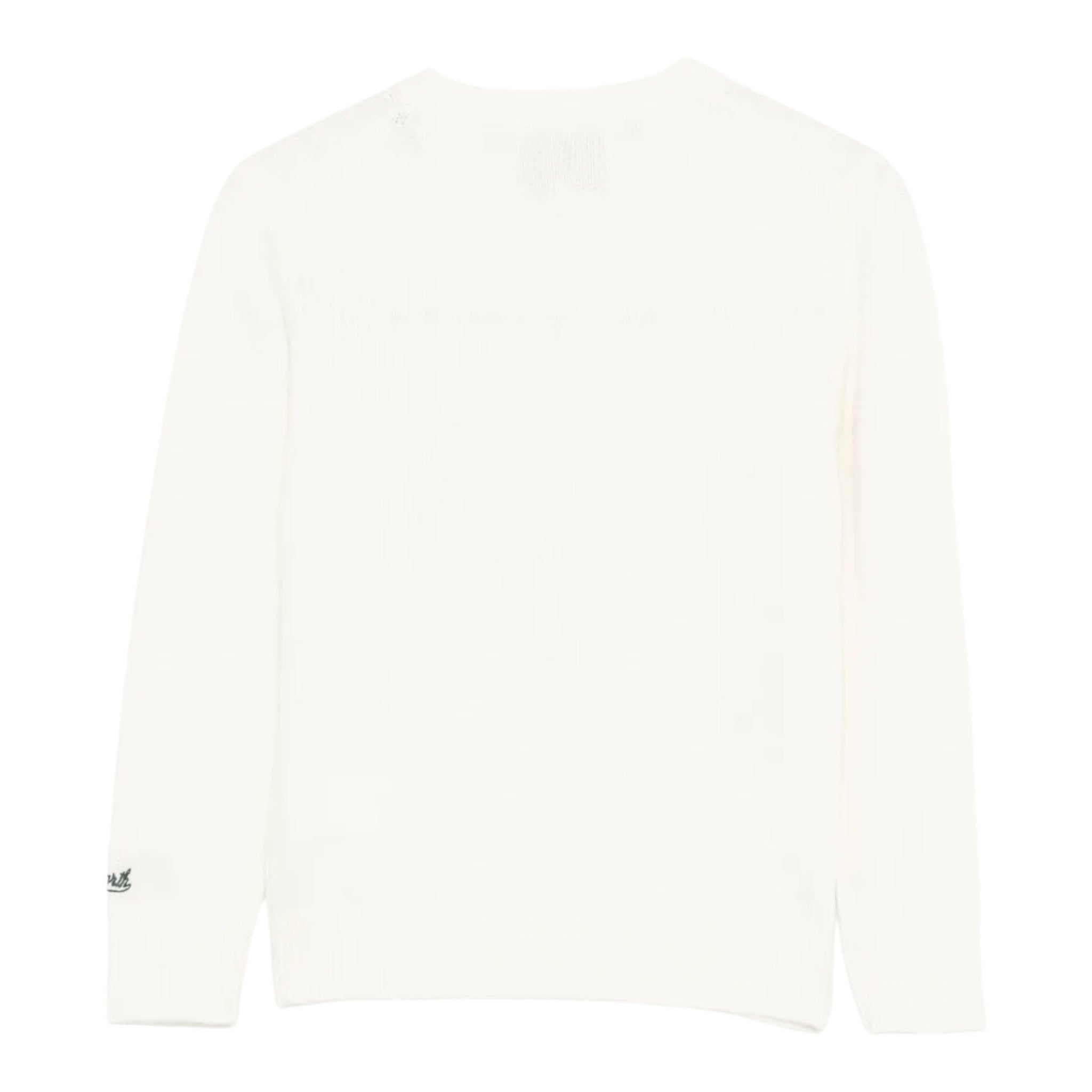 Saint Barth Maglia tinta unita con Stampa Panna per Bambina DOU001900340I PANNA SAINT BARTH 
