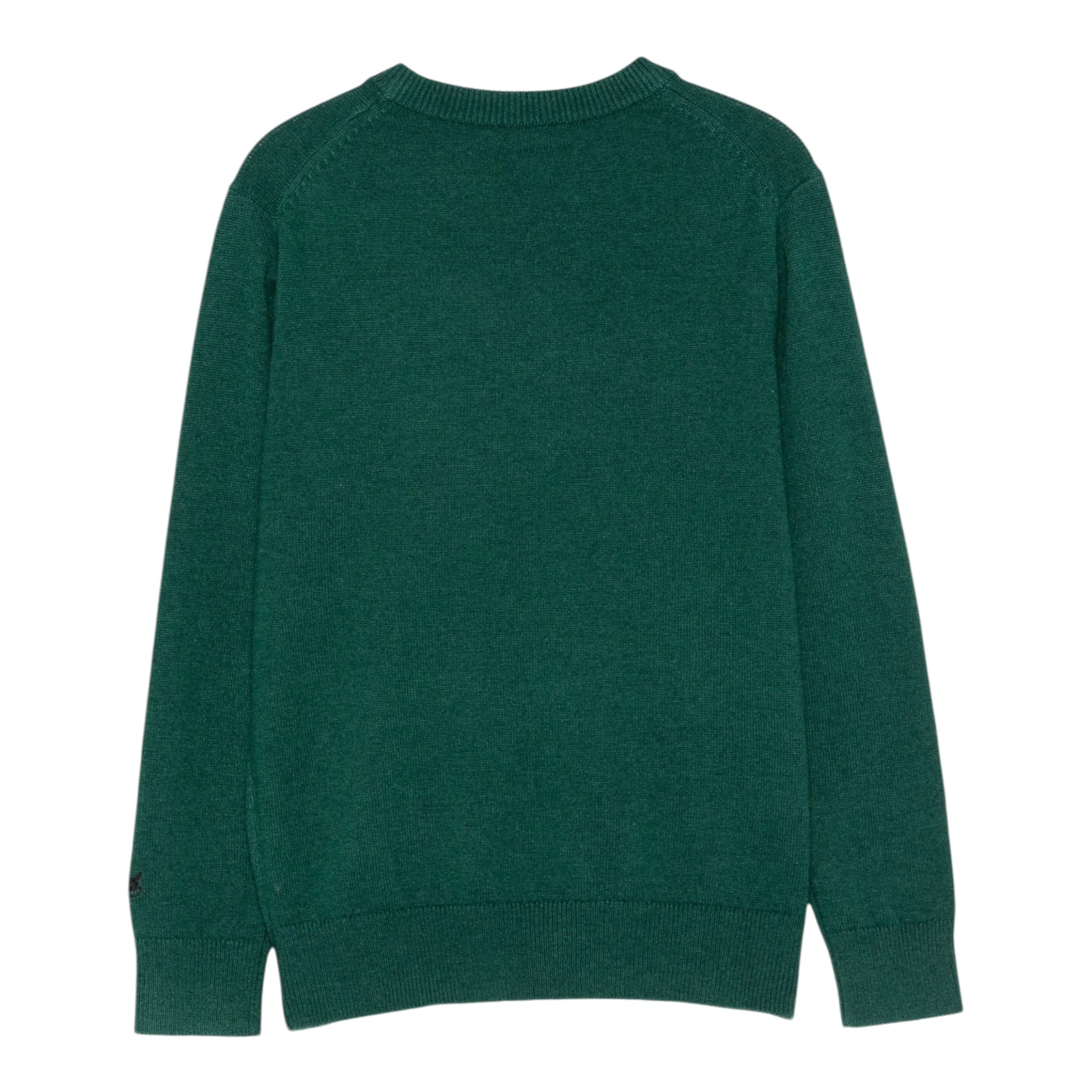 Saint Barth Maglia tinta unita con Ricamo Verde per Bambino DOU0021 VERDE SAINT BARTH 