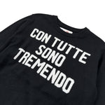 Saint Barth Maglia tinta unita con Stampa Nero per Bambino DOUGLASCOTTON NERO SAINT BARTH 