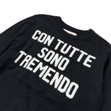 Saint Barth Maglia tinta unita con Stampa Nero per Bambino DOUGLASCOTTON NERO SAINT BARTH 