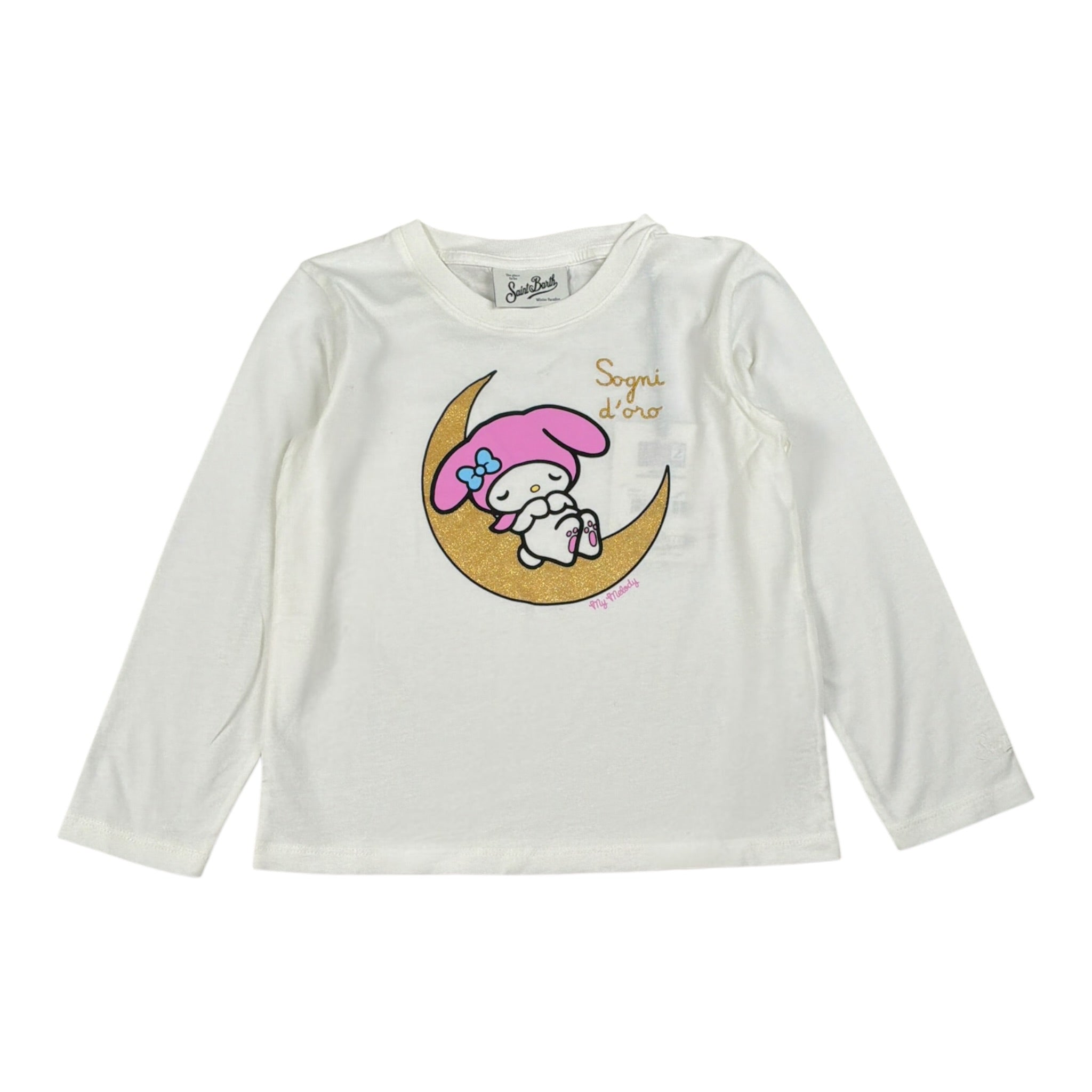 Saint Barth Completo Pigiama 2Pz Shirt-Pantalone Bianco per Bambina DREAMYG BIANCO SAINT BARTH 
