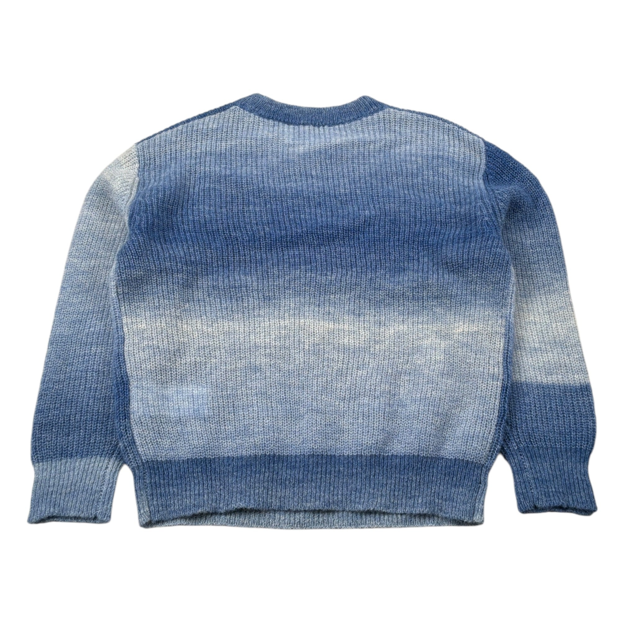 Saint Barth Maglia Girocollo con Stampa Blu per Bambina DUSK BLU SAINT BARTH 