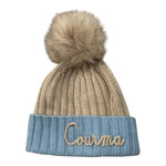 Saint Barth Cappello tinta unita con Stampa Beige per Bambina EIEIIE BEIGE SAINT BARTH 