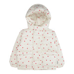 Saint Barth Giubbino tinta unita con Cappuccio Panna per Neonata GEN0001 PANNA SAINT BARTH 