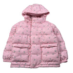Saint Barth Giubbino tinta unita con Cappuccio Rosa per Bambina GENEVE ROSA SAINT BARTH 