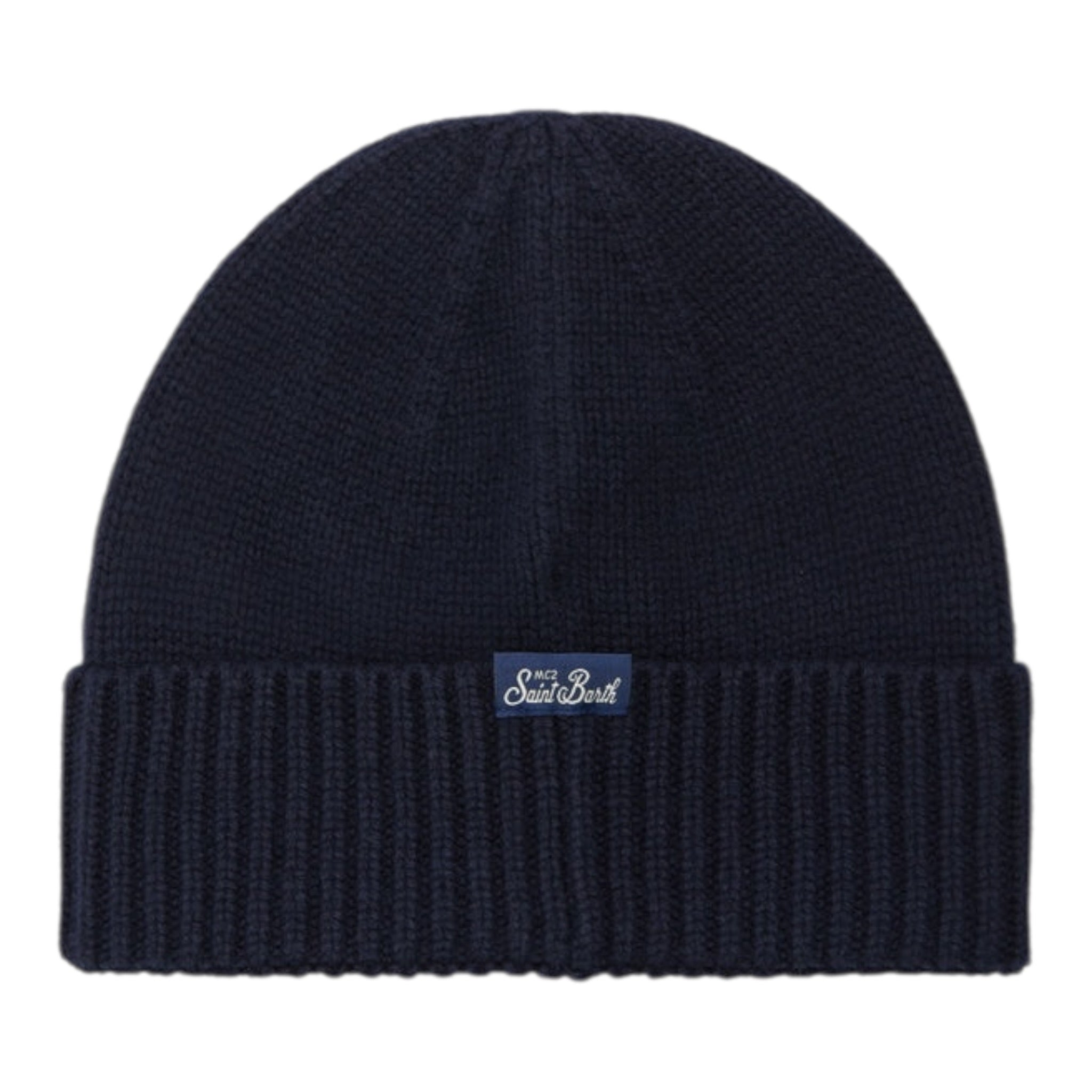 Saint Barth Cappello tinta unita con Ricamo Blu per Bambino HOLDEN BLU SAINT BARTH 