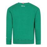 Saint Barth Felpa Chiusa Girocollo tinta unita con Stampa Verde per Neonato HUT00040131 VERDE SAINT BARTH 