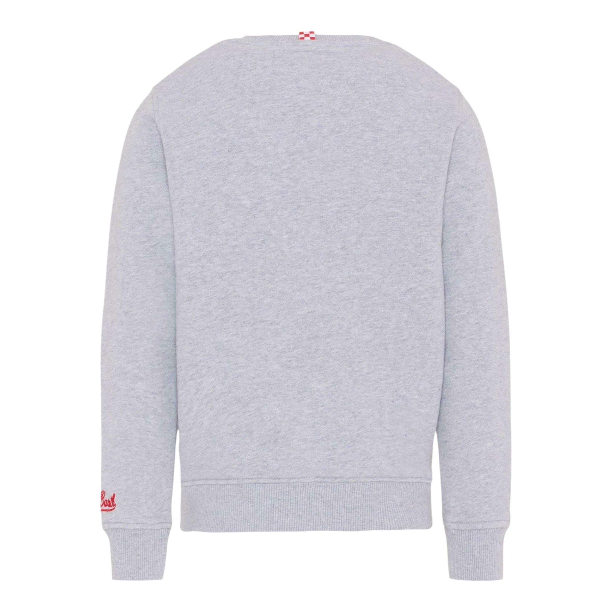 Saint Barth Felpa Chiusa Girocollo tinta unita con Stampa Grigio per Bambino HUT000401521L GRIGIO SAINT BARTH 