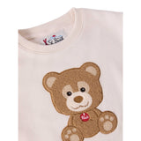 Saint Barth Felpa tinta unita con Stampa Panna per Bambino HUT000401821IJ PANNA SAINT BARTH 