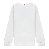 Saint Barth Felpa Chiusa Girocollo tinta unita con Logo Bianco per Neonato HUTTON BIANCO SAINT BARTH 