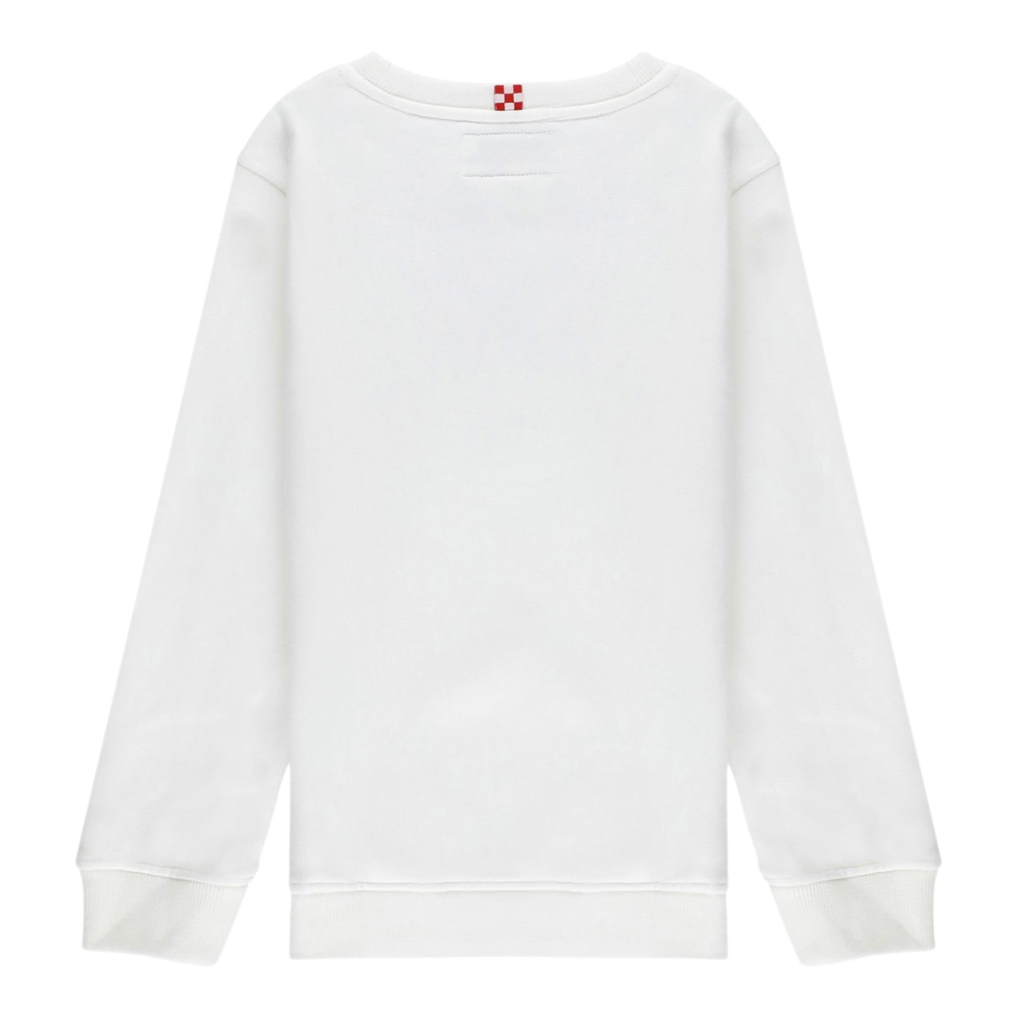 Saint Barth Felpa Chiusa Girocollo tinta unita con Logo Bianco per Neonato HUTTON BIANCO SAINT BARTH 