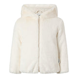 Saint Barth Pelliccia tinta unita Cn Cappuccio Panna per Bambina HYSO002 PANNA SAINT BARTH 