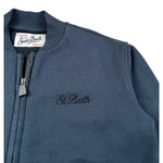 Saint Barth Felpa con Zip tinta unita Blu per Bambino JACKSON BLU SAINT BARTH 