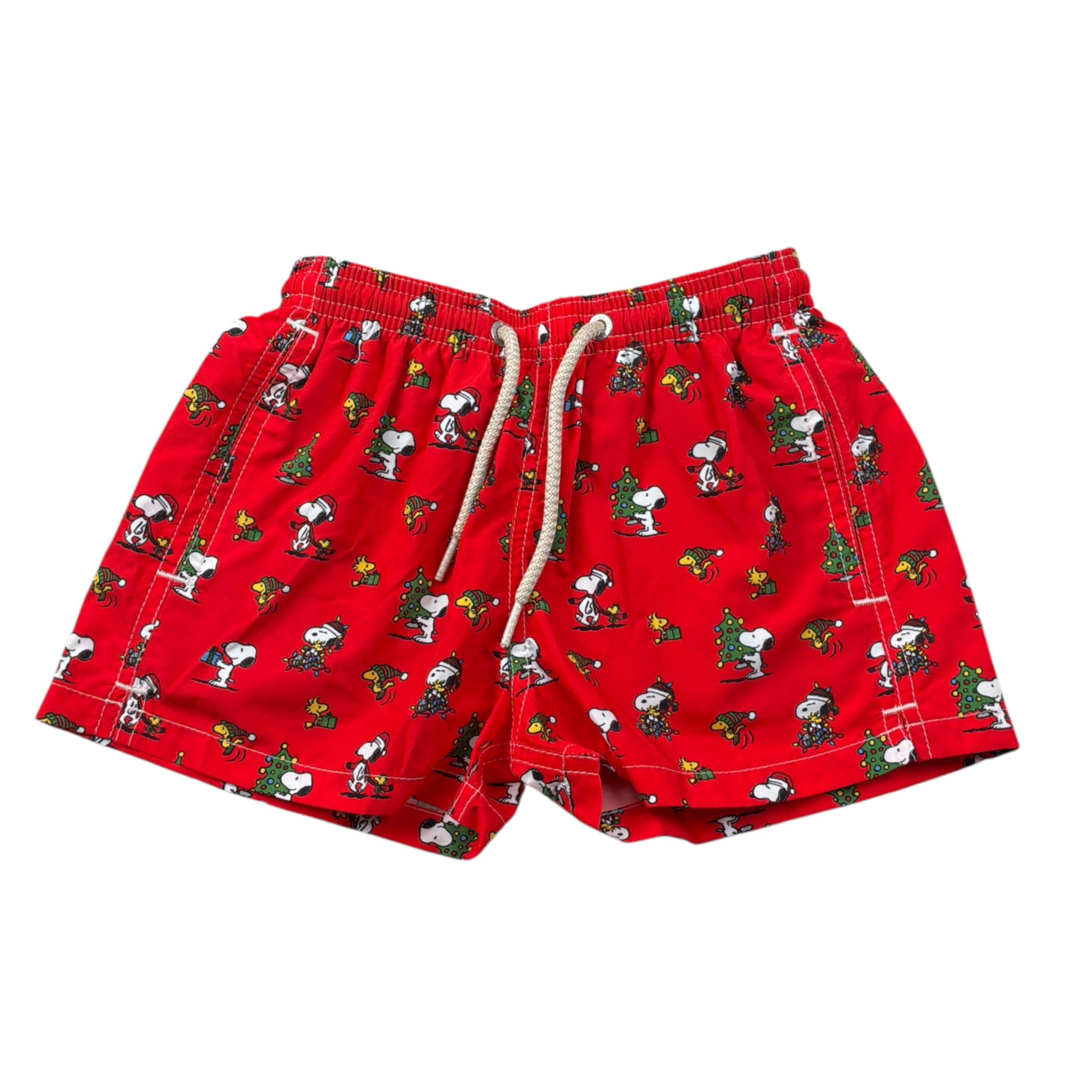 Saint Barth Costume Modello Boxer tinta unita con Stampa Rosso per Bambino JEANLIGHT ROSSO SAINT BARTH 