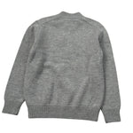 Saint Barth Maglia tinta unita con Zip E Stampa Grigio per Bambina JERMYNH GRIGIO SAINT BARTH 