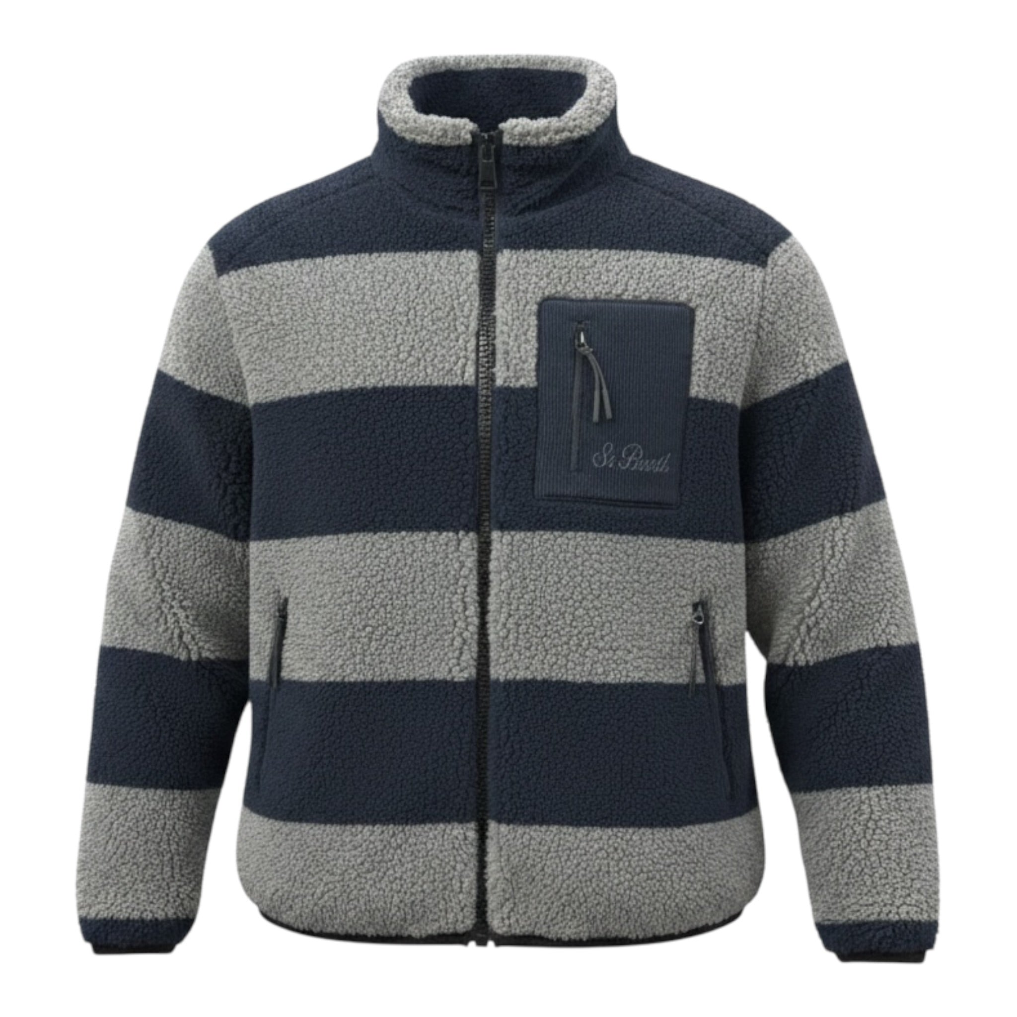 Saint Barth Giubbino Teddy con Logo Grigio per Bambino KEYSTONEE GRIGIO SAINT BARTH 
