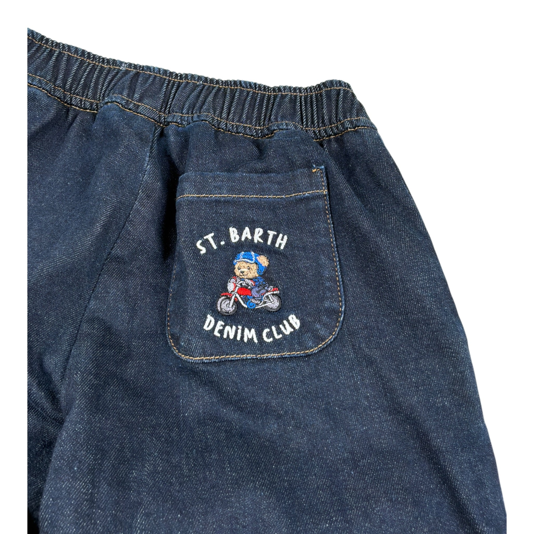 Saint Barth Jeans tinta unita con Elastico In Vita Blu per Bambino KILKENNYJ BLU SAINT BARTH 