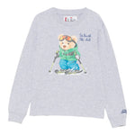 Saint Barth Shirt Girocollo tinta unita Grigio per Bambino LUT0005 GRIGIO SAINT BARTH 
