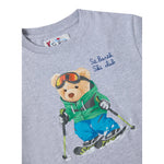 Saint Barth Shirt Girocollo tinta unita con Stampa Grigio per Neonato LUT005 GRIGIO SAINT BARTH 