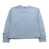 Saint Barth Shirt Girocollo tinta unita con Stampa Azzurro per Neonato LUTON AZZURRO SAINT BARTH 