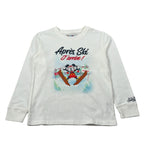 Saint Barth Shirt Girocollo tinta unita con Stampa Panna per Bambina LUTONJR PANNA SAINT BARTH 