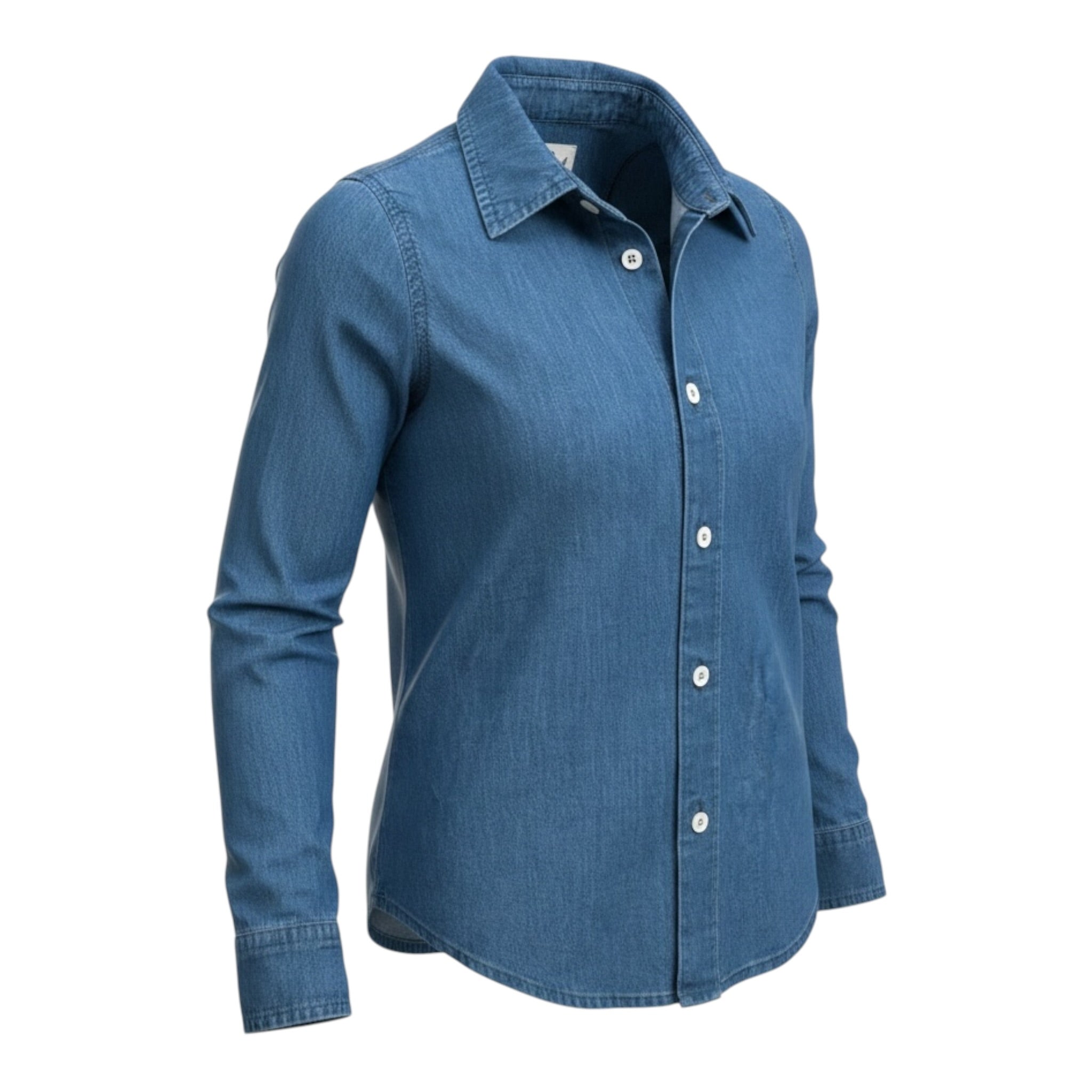 Saint Barth Camicia In Denim tinta unita Blu per Bambino MEREDIRH BLU SAINT BARTH 