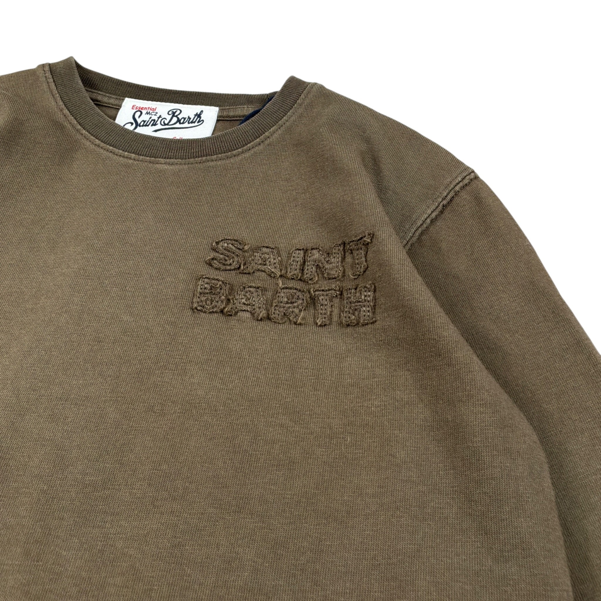 Saint Barth Shirt tinta unita Girocollo con Logo Verde per Bambino MILES VERDE SAINT BARTH 