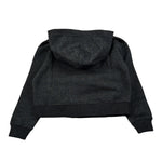 Saint Barth Felpa Tinta con Cappuccio In Lurex Nero per Bambina MIND0006 NERO SAINT BARTH 