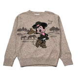 Saint Barth Felpa Chiusa Girocollo tinta unita con Stampa Beige per Bambina MINNIEH BEIGE SAINT BARTH 