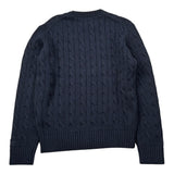 Saint Barth Maglia Girocollo tinta unita con Trecce Blu per Bambino NIGHTBLUE BLU SAINT BARTH 