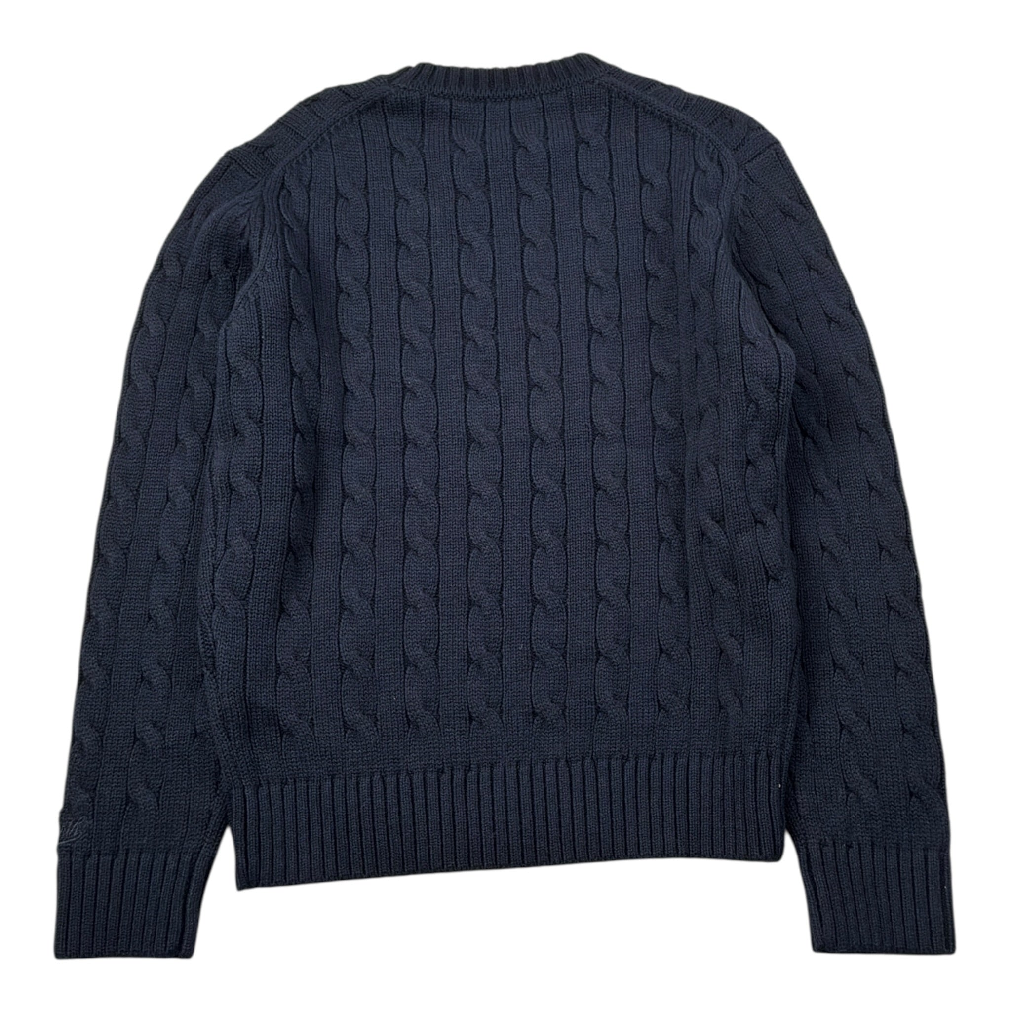 Saint Barth Maglia Girocollo tinta unita con Trecce Blu per Bambino NIGHTBLUE BLU SAINT BARTH 